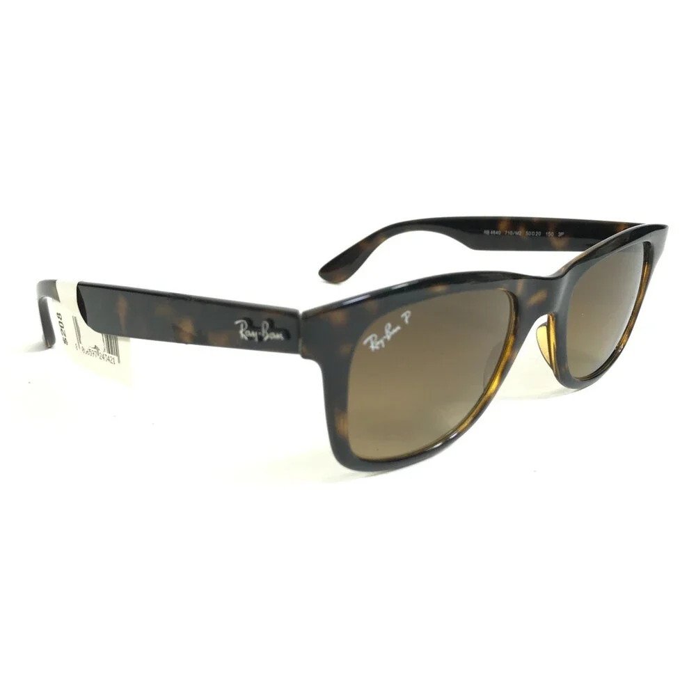 Ray-Ban Sunglasses RB4640 710/M2 Light Havana Frames with Brown Polarized Lenses